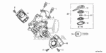 35103S04003 - Electrical/Exhaust/Heater/Fuel: SCREW, RECESSED for Honda Image