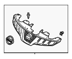 623101SZ0B - Body: Grille Assembly for Nissan Image