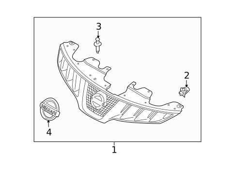Grille & Components for 2012 Nissan Murano #0