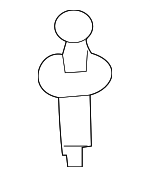 155308231 - Body: Grille Assembly Clip for Nissan Image