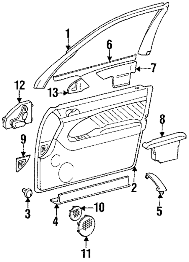 14072064629116 - Body: Window Trim for Mercedes-Benz Image
