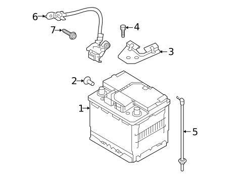Battery for 2018 Kia Niro #1