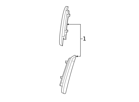 Side Marker Lamps for 2019 Dodge Charger #1