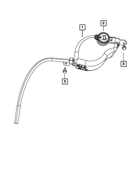 Engine Coolant Reservoir (Bottle) for 2018 Dodge Journey #0