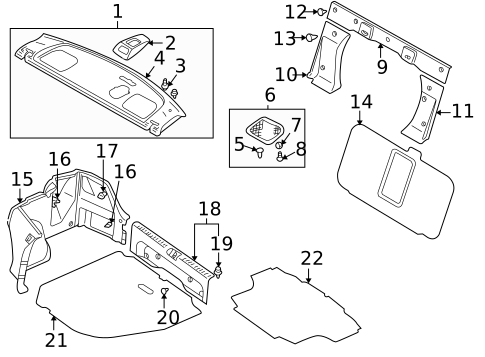 Interior Trim - Rear Body for 2002 Mitsubishi Lancer #0
