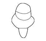 MU481245 - Body: Rear Panel Trim Retainer for Mitsubishi Image