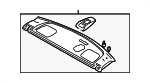 MR631897 - Body: Pkg Tray Trim for Mitsubishi Image