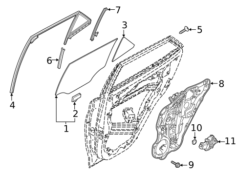 Rear Door for 2020 Hyundai Venue #1