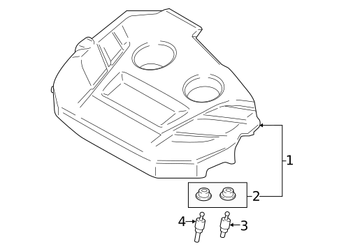 Engine Appearance Cover for 2017 Ford Escape #0
