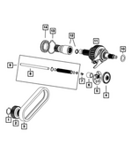 68026940AA - Transfer Case and Power Transfer Unit: Worm Driven Gear for Mopar Image