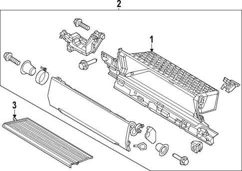 Glove Box for 2024 Ford F-350 Super Duty #1