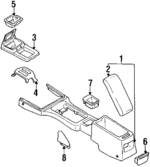68810F6620 - Body: Ashtray for INFINITI: M30 Image