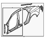 4G8810076A - Body: Uniside Panel for Audi: A7 Quattro, RS7, S7 Image
