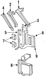 D5UZ11026A21A - Body: Drip Molding for Ford: E-150 Econoline, E-150 Econoline Club Wagon, E-250 Econoline, E-250 Econoline Club Wagon, E-350 Econoline, E-350 Econoline Club Wagon Image