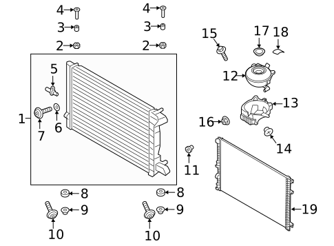 Radiator & Components for 2021 Porsche Cayenne #0
