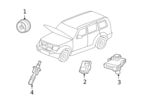 Anti-Theft Components for 2012 Jeep Liberty #0