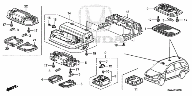 Interior Light for 2007 Honda CR-V #0
