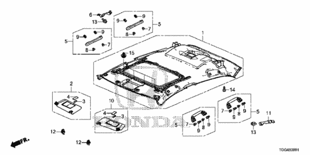 Roof Lining (2) for 2019 Honda Civic #0