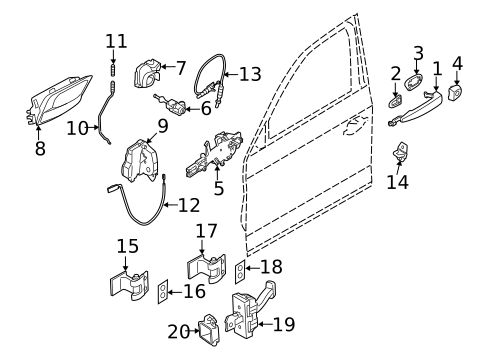 Front Door for 2014 BMW X1 #0