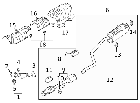 Exhaust Components for 2018 Hyundai Accent #0
