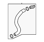 25415T6500 - : Lower Hose for Genesis: GV80 Coupe Image