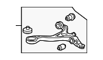 51350SDBA00 - : ARM, R. FR. (LOWER) for Honda: Accord Image