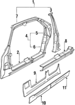 41001969053 - Body: Uniside Assembly for BMW Image