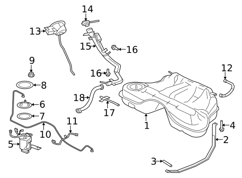 Fuel System Components for 2009 Jaguar XK #0