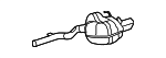 2044909559 - Exhaust: Exhaust Muffler for Mercedes-Benz Image