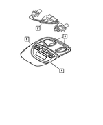 1AN73BD1AB - Interior Trim: Reading Lamp for Mopar Image