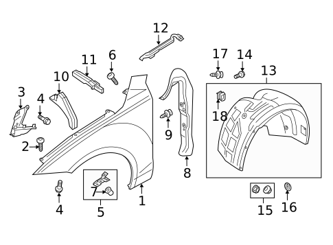 Fender & Components for 2014 Audi RS7 #0