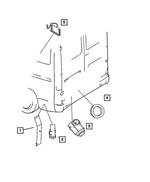 5121731AA - Electrical: Parktronics Bracket for Dodge: Sprinter 2500, Sprinter 3500 Image