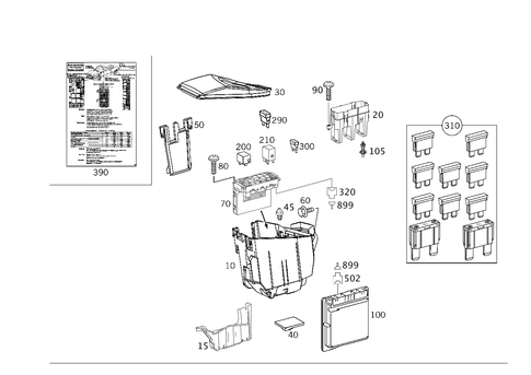 Apparatus Case and Control Units for 2002 Mercedes-Benz CLK 55 AMG&reg; #0