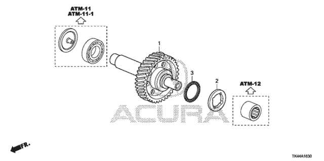 AT Idle Shaft (6AT) for 2012 Acura TL #0