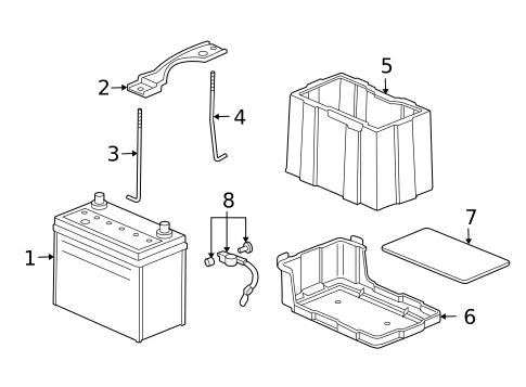 Battery for 2006 Acura TSX #0