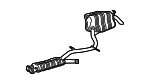 2114906021 - Exhaust: Muffler &amp; Pipe for Mercedes-Benz Image