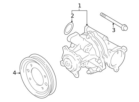 Water Pump for 2007 Suzuki Aerio #0
