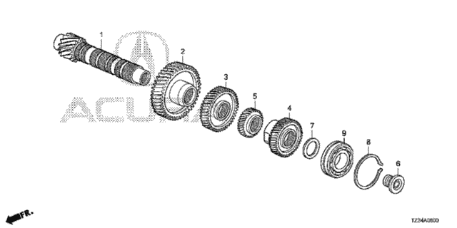 AT Countershaft for 2020 Acura TLX #0