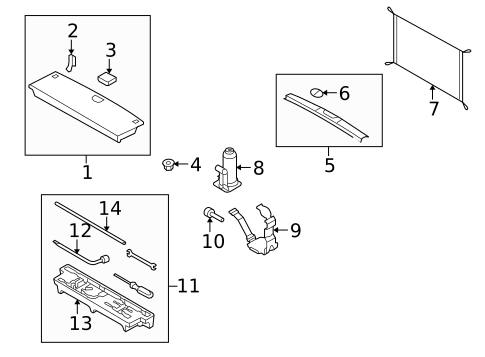 Interior Trim - Rear Body for 2009 Kia Borrego #0
