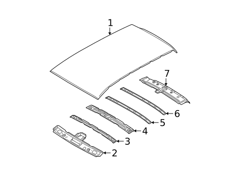 Roof & Components for 2009 Kia Spectra5 #0