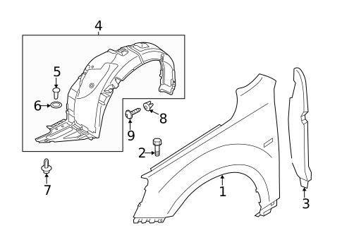 Fender & Components for 2014 Kia Cadenza #0