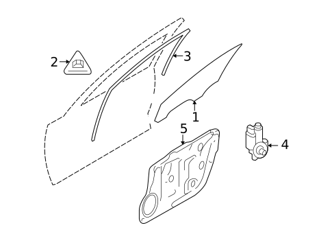 Front Door for 2010 Hyundai Azera #0
