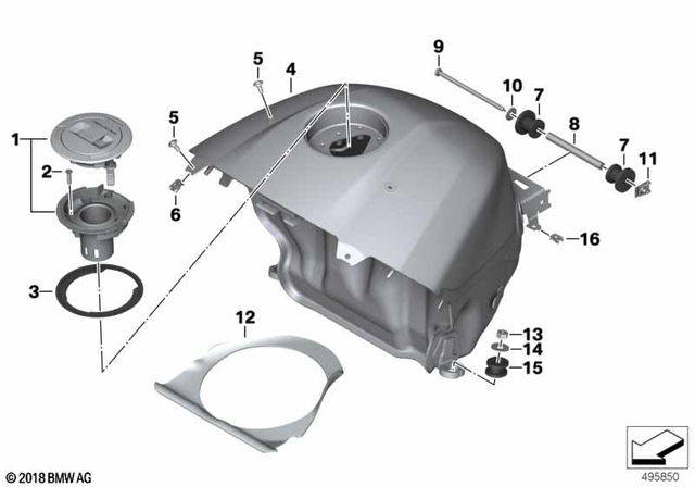 16118405141 - : Fuel Tank for BMW-Motorrad Image