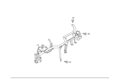 Crossmember Below Instrument Panel for 2002 Mercedes-Benz SLK 320 #0