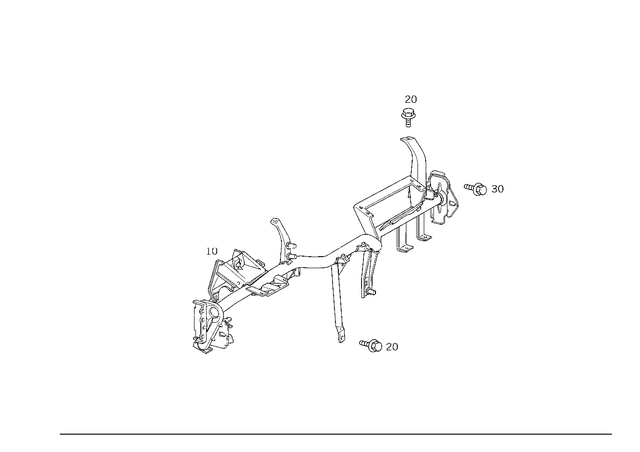 1706200386 - Cowl, Front Panel: Support for Mercedes-Benz Image image