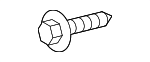9008015077 - Body: License Bracket Screw for Scion: iM, tC, xA, xB | Toyota: 4Runner, Avalon, bZ4X, C-HR, Camry, Celica, Corolla, Corolla iM, Crown, Crown Signia, Echo, FJ Cruiser, Highlander, Land Cruiser, Matrix, Mirai, MR2 Spyder, Prius, Prius AWD-e, Prius Plug-In, Prius Prime, Prius V, RAV4, Sequoia, Sienna, Solara, Tacoma, Venza, Yaris Image