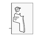 LK4Z6124347CA - Body: Front Molding for Ford Image