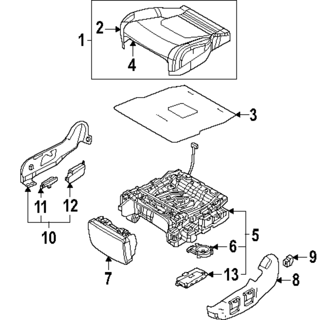 89040R0KA0OFB - : Inner Cover for Kia Image