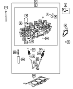 68154699AA - 3.2L Gas; Engine: Cylinder Head Oil Gallery Bolt Kit for Mopar Image image