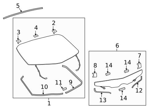 Glass - Lift Gate for 2021 Toyota Prius Prime #0
